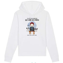 Charger l'image dans la galerie, Jusqu'à 9 chiens, Sweat papa chien, Pull homme chien personnalisé, juste un garçon qui aime les chiens