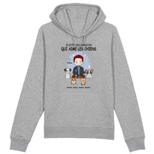 Charger l'image dans la galerie, Jusqu'à 9 chiens, Sweat papa chien, Pull homme chien personnalisé, juste un garçon qui aime les chiens