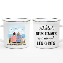 Charger l'image dans la galerie, Jusqu'à 4 chats, Mug chats maman personnalisé, juste duex femmes qui aiment les chats