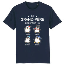 Charger l'image dans la galerie, Jusqu’à 12 enfants, T-shirt personnalisé grand-père grand-mère, ce grand-père appartient à, cadeau de Noël à mon petit-enfant