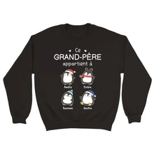 Charger l'image dans la galerie, Jusqu’à 12 enfants, T-shirt personnalisé grand-père grand-mère, ce grand-père appartient à, cadeau de Noël à mon petit-enfant