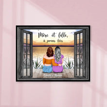 Charger l'image dans la galerie, Jusqu'à 4 filles, Poster personnalisée, Anniversaire, Cadeau de fête des mères pour les mères, les filles