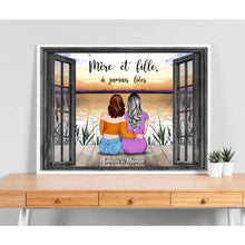 Charger l'image dans la galerie, Jusqu'à 4 filles, Poster personnalisée, Anniversaire, Cadeau de fête des mères pour les mères, les filles