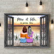 Charger l'image dans la galerie, Jusqu'à 4 filles, Toile personnalisée, Anniversaire, Cadeau de fête des mères pour les mères, les filles
