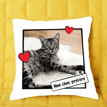 Charger l'image dans la galerie, Oreiller photo personnalisé, Mon amour, cadeaux pour les amoureux des chiens et des chats