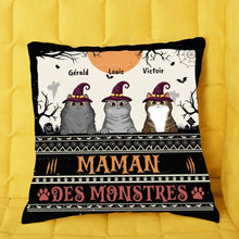 Charger l'image dans la galerie, Oreiller pour les amoureux des chats, jusqu'à 5 chats avec costume d'Halloween, Doux Coussin