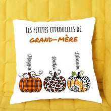 Charger l'image dans la galerie, Jusqu'à 8 petits-enfants, coussin les petites citrouilles de grand-mère, Oreiller personnalisé pour petit-fils, petite-fille