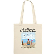 Charger l'image dans la galerie, Jusqu'à 6 animaux, Sac fourre-tout personnalisé chiens et chats, Sac fourre-tout maman chien chat