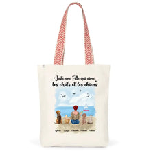 Charger l'image dans la galerie, Jusqu'à 6 animaux, Sac fourre-tout personnalisé chiens et chats, Sac fourre-tout maman chien chat