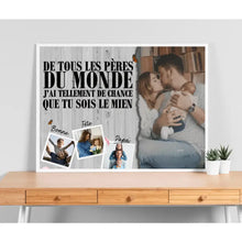 Charger l'image dans la galerie, Poster personnalisée, cadeau pour la famille, De tous les pères du monde..