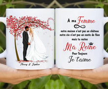 Charger l'image dans la galerie, Tasse personnalisée pour couple, cadeau de Saint-Valentin pour elle lors de mon mariage, à ma tasse femme