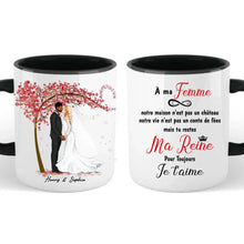 Charger l'image dans la galerie, Tasse personnalisée pour couple, cadeau de Saint-Valentin pour elle lors de mon mariage, à ma tasse femme