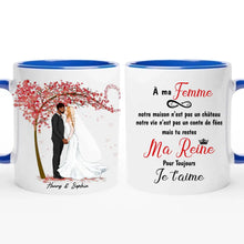 Charger l'image dans la galerie, Tasse personnalisée pour couple, cadeau de Saint-Valentin pour elle lors de mon mariage, à ma tasse femme