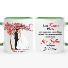 Charger l'image dans la galerie, Tasse personnalisée pour couple, cadeau de Saint-Valentin pour elle lors de mon mariage, à ma tasse femme