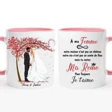 Charger l'image dans la galerie, Tasse personnalisée pour couple, cadeau de Saint-Valentin pour elle lors de mon mariage, à ma tasse femme