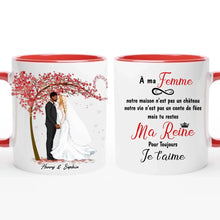 Charger l'image dans la galerie, Tasse personnalisée pour couple, cadeau de Saint-Valentin pour elle lors de mon mariage, à ma tasse femme