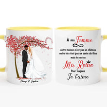 Charger l'image dans la galerie, Tasse personnalisée pour couple, cadeau de Saint-Valentin pour elle lors de mon mariage, à ma tasse femme