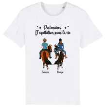 Charger l'image dans la galerie, Jusqu'à 3 chevaux, t shirt personnalisé cheval, partenaires d'équitation pour la vie