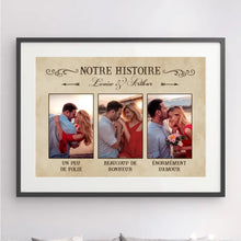 Charger l'image dans la galerie, Passe-partout Personnalisée, Cadeau poster encadré pour couple, énorméments d'amour