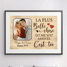 Charger l'image dans la galerie, Passe-partout Personnalisée, Cadeau poster encadré pour couple, La plus belle chose