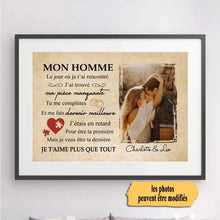 Charger l'image dans la galerie, Passe-partout Personnalisée, Cadeau poster encadré, cadeau pour ma pièce manquante