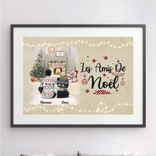 Charger l'image dans la galerie, Passe-partout personnalisée, Poster encadré cadeau, Cadeau de Noël Best Friends