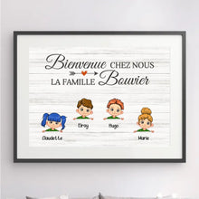 Charger l'image dans la galerie, Passe-partout personnalisée, Poster encadré cadeau, Cadeau pour la grand-mère, le grand-père, famille