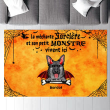 Charger l'image dans la galerie, Jusqu'à 6 chiens, Carpette Halloween chiens, Tapis personnalisé chien, Tapis pour les amoureux des chiens