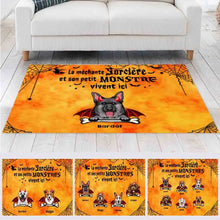 Charger l'image dans la galerie, Jusqu'à 6 chiens, Carpette Halloween chiens, Tapis personnalisé chien, Tapis pour les amoureux des chiens