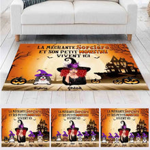 Charger l'image dans la galerie, Jusqu'à 6 chiens, Halloween Carpette maman chien, tapis personnalisé chien, tapis pour les amoureux des chiens