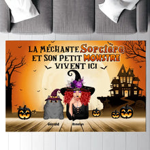 Charger l'image dans la galerie, Jusqu'à 6 chats, Carpette Halloween pour les amoureux des chats, tapis personnalisé chat, maman chat