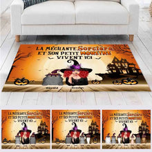 Charger l'image dans la galerie, Jusqu'à 6 chats, Carpette Halloween pour les amoureux des chats, tapis personnalisé chat, maman chat