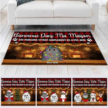 Charger l'image dans la galerie, Jusqu'à 6 animaux, Carpette personnalisé chien et chat, Tapis Cadeau de Noël pour les amoureux des chiens et des chats
