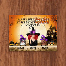 Charger l'image dans la galerie, Plaque De Porte En Métal Halloween pour maman chien, signe en métal personnalisé pour les amoureux des chiens