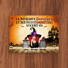 Charger l'image dans la galerie, Plaque De Porte En Métal Halloween pour les amoureux des chats, signe en méta personnalisé chat, maman chat