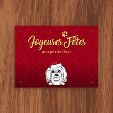 Charger l'image dans la galerie, Plaque De Porte En Métal personnalisé, signe en métal Cadeau de Noël pour les amoureux chiens et chats, Bienvenue chez