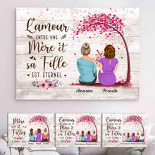 Charger l'image dans la galerie, Impressions sur métal personnalisée, cadeau Pour Fête des mères, Jusqu'à 4 filles, mère et ses enfants est éternel