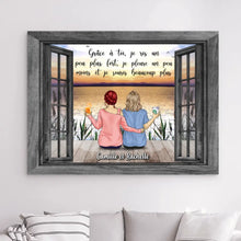 Charger l'image dans la galerie, Impressions sur métal personnalisée, Cadeau Pour ami, sœurs, Jusqu'à 5 filles, Meilleures amies pour toujours