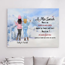 Charger l'image dans la galerie, Impressions sur métal personnalisée, Noël Cadeau Pour ami, sœurs, meilleurs amis, Jusqu'à 6 filles