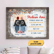 Charger l'image dans la galerie, Impressions sur métal personnalisée, Cadeau pour Couple, ami, sœur, À ma meilleure amie n'ouble jamais que