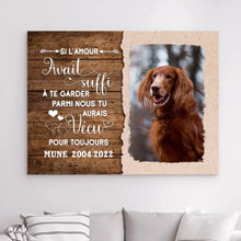Charger l'image dans la galerie, Impressions sur métal Personnalisée, décoration pour amoureux des chiens/chats, Si l'amour avait suffi
