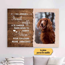 Charger l'image dans la galerie, Impressions sur métal Personnalisée, décoration pour amoureux des chiens/chats, Si l'amour avait suffi
