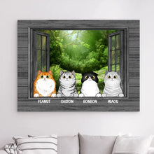 Charger l'image dans la galerie, Impressions sur métal personnalisée, cadeau pour Maman, Papa Chat, amoureux des chat, Jusqu'à 9 chats