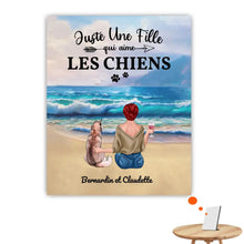 Charger l'image dans la galerie, Jusqu'à 9 chiens, Impression sur table personnalisé, TableTop Print pour maman chien, fille qui aime les chiens