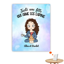 Charger l'image dans la galerie, Jusqu'à 9 lapins, Impression sur table personnalisés, TableTop Print Pour maman, La vie est plus belle avec les lapins