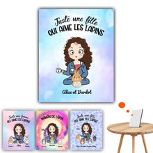 Charger l'image dans la galerie, Jusqu'à 9 lapins, Impression sur table personnalisés, TableTop Print Pour maman, La vie est plus belle avec les lapins