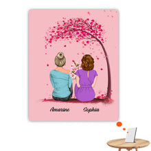 Charger l'image dans la galerie, Jusqu'à 5 filles, Impression sur table personnalisée pour Meilleures amies, TableTop Print cadeau pour sœurs