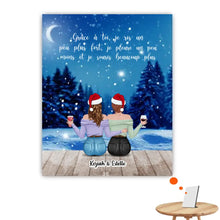 Charger l'image dans la galerie, Jusqu'à 5 filles, Impression sur table personnalisée, TableTop Print Noël cadeau pour les amies, sœurs