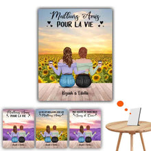 Charger l'image dans la galerie, Impression sur table personnalisée, TableTop Print cadeau pour les amis, sœurs, Meilleures amies pour la vie