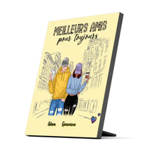 Charger l'image dans la galerie, Jusqu'à 3 personnes, Impression sur table personnalisée, TableTop Print cadeau pour amis, Meilleurs amis pour toujours